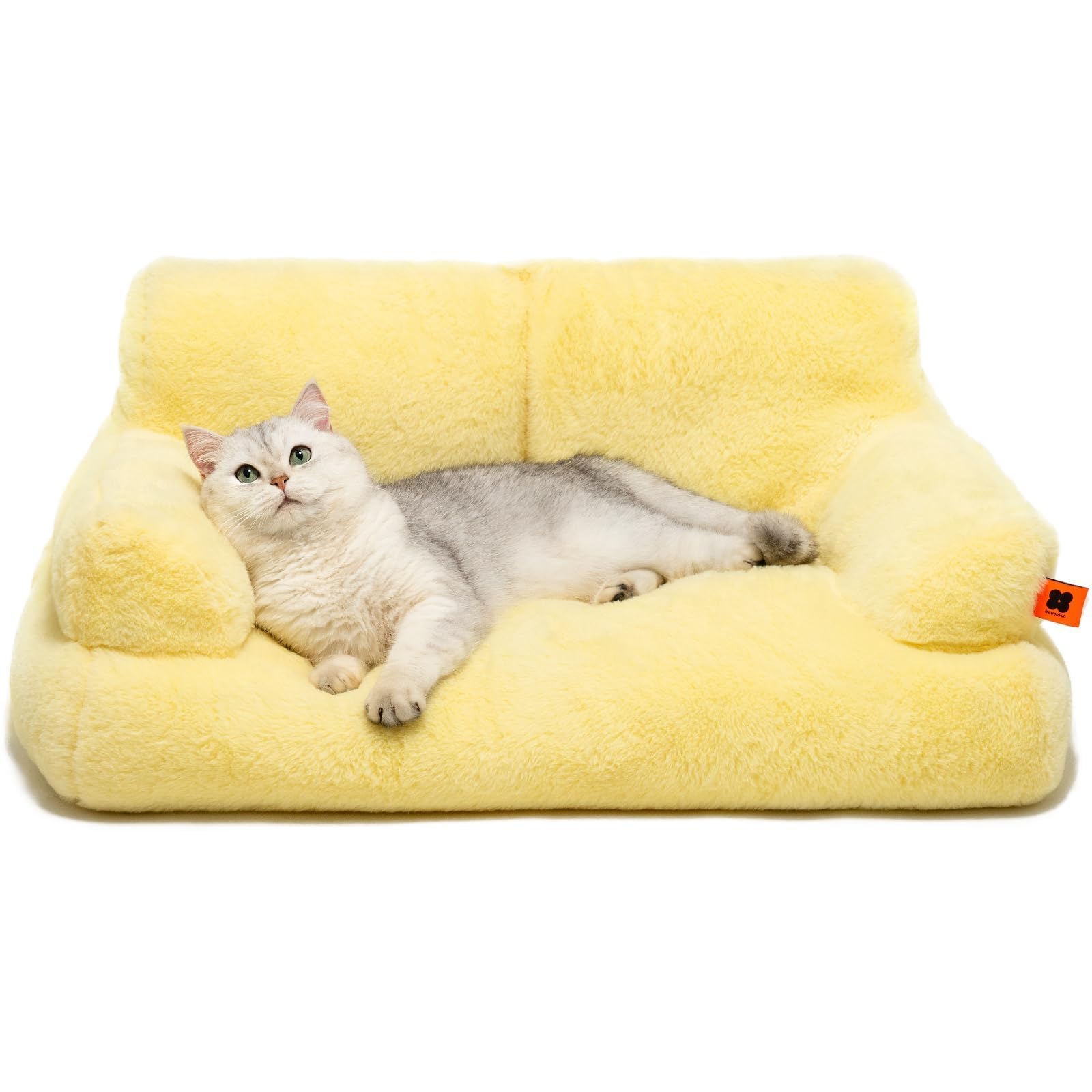  Mewoofun Groß Katzenbett Kleines Hundesofa Flauschig